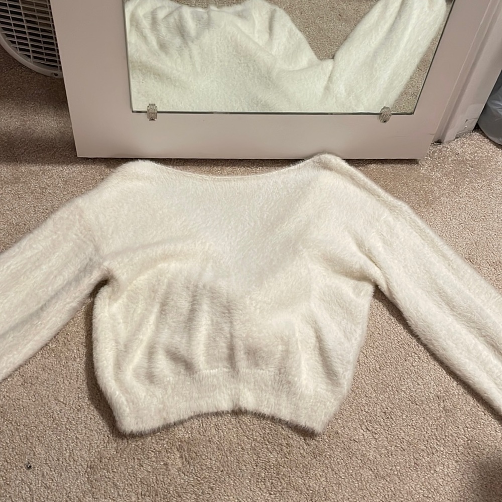 Twist back sweater
